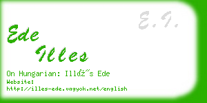 ede illes business card